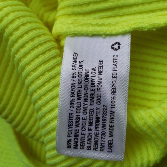 Wild Fable Textured Versatile Bodysuit in Neon Yellow Size M - Picture 12 of 12